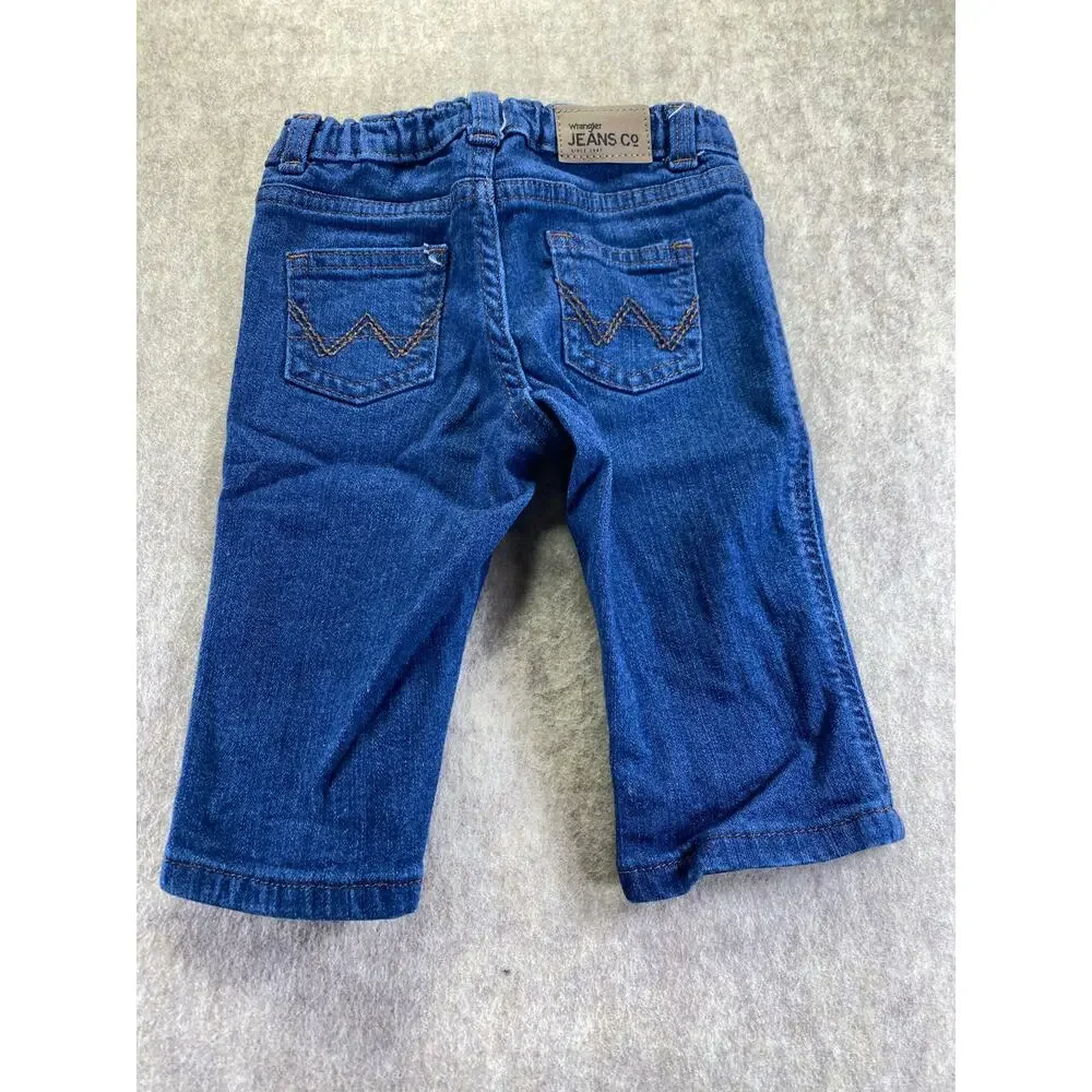 Wrangler Dark Wash Blue Denim Jeans Size 3-6 months